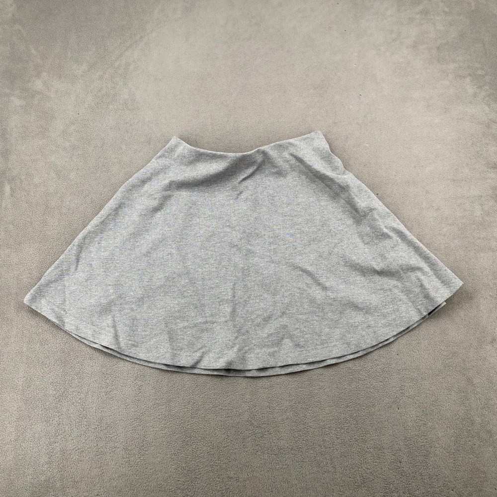 HM Heather Gray Skater Skirt LivaEco Viscose Blend Mini Skirt Size S NWT 7892